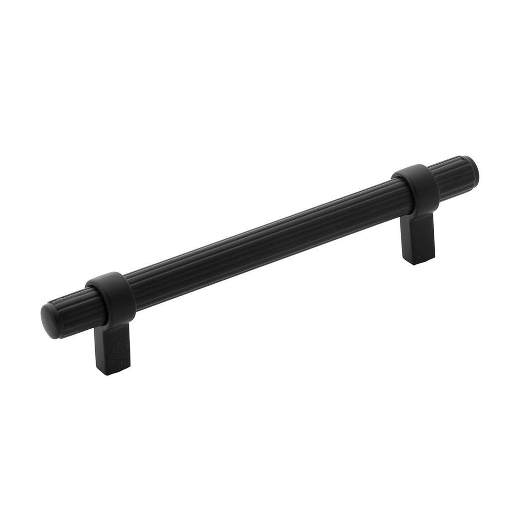 Sinclaire Collection Pull 5-1/16 Inch (128mm) Center to Center Matte Black Finish