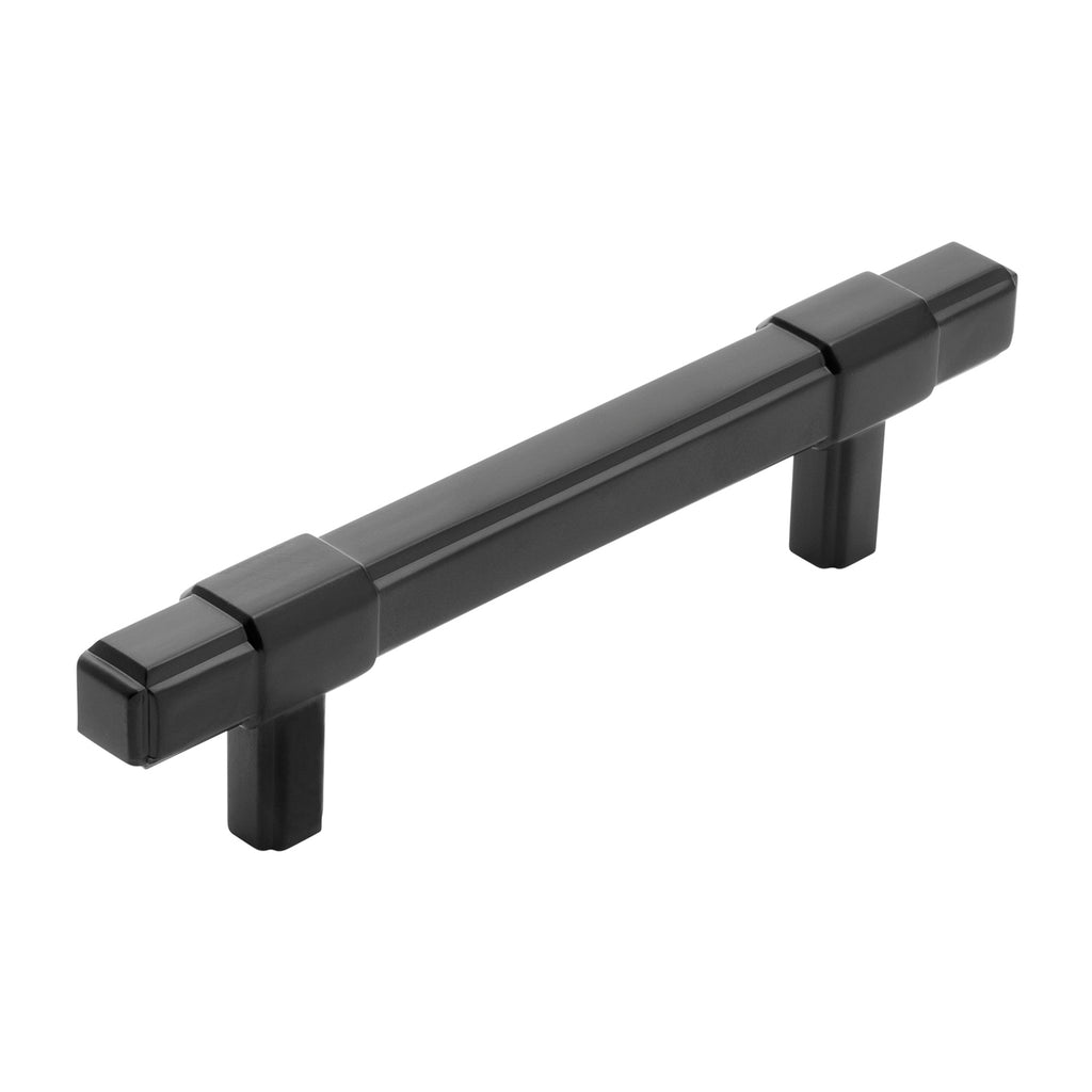 Monroe Collection Pull 3-3/4 Inch (96mm) Center to Center Matte Black Finish