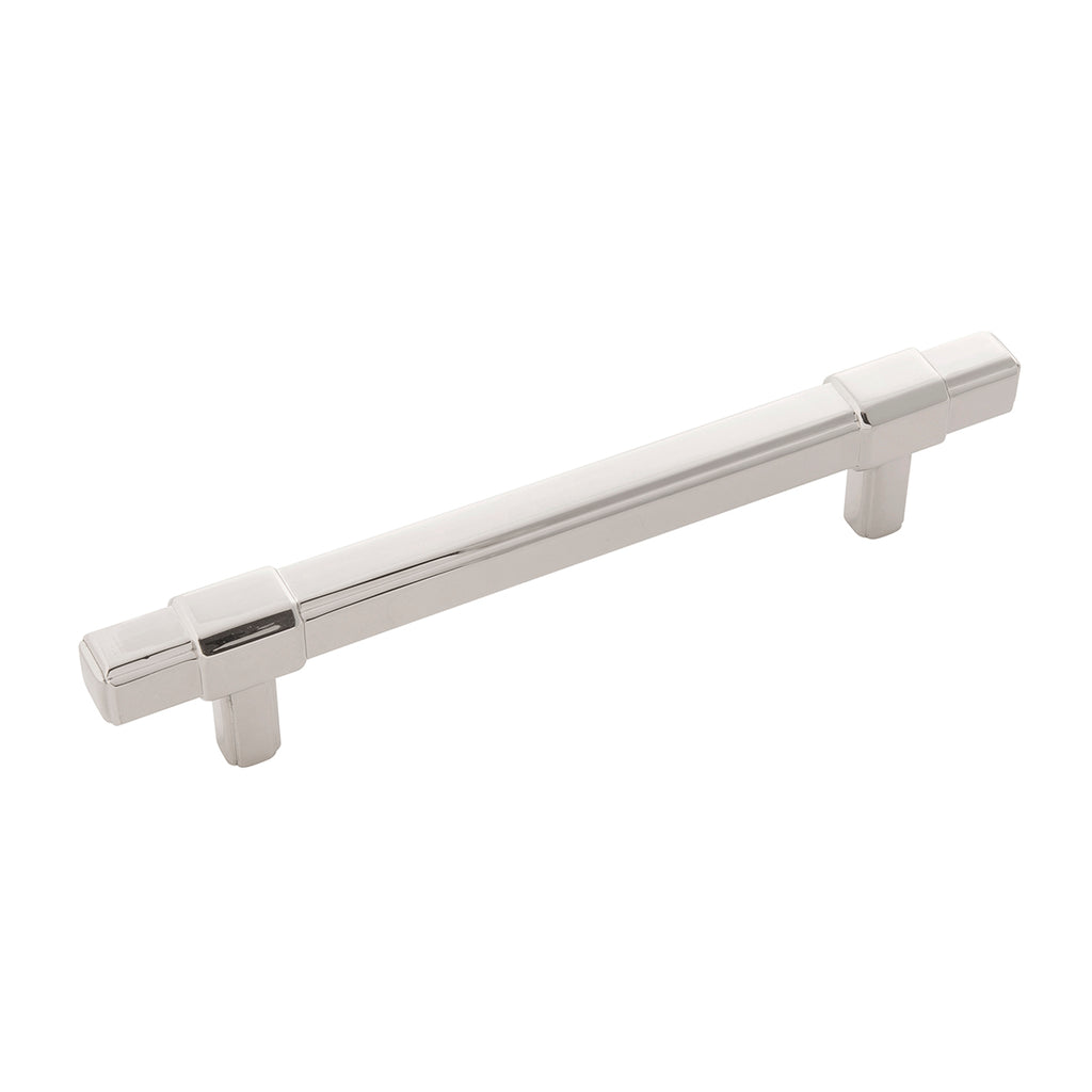 Monroe Collection Pull 5-1/16 Inch (128mm) Center to Center Polished Nickel Finish