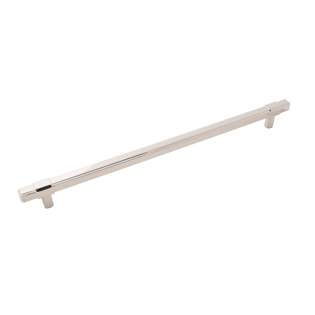Monroe Collection Pull 12 Inch Center to Center Polished Nickel Finish