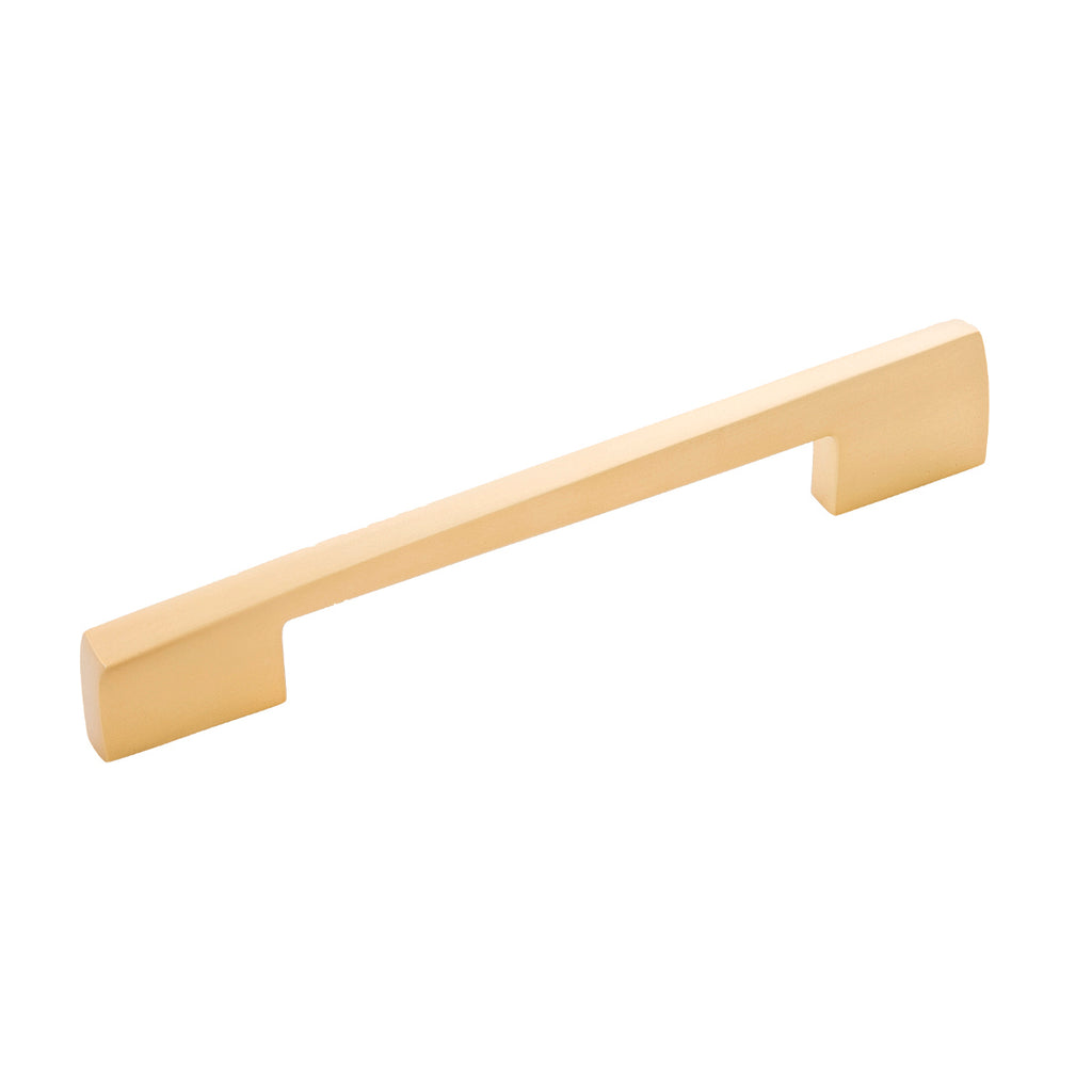 Flex Collection Pull 6-5/16 Inch (160mm) Center to Center Brushed Golden Brass Finish