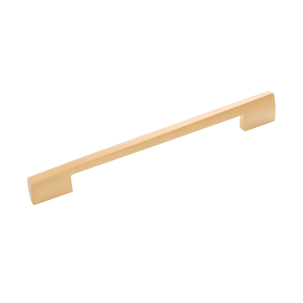 Flex Collection Pull 8-13/16 Inch (224mm) Center to Center Brushed Golden Brass Finish