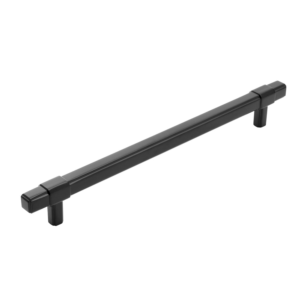 Monroe Collection Pull 8-13/16 Inch (224mm) Center to Center Matte Black Finish