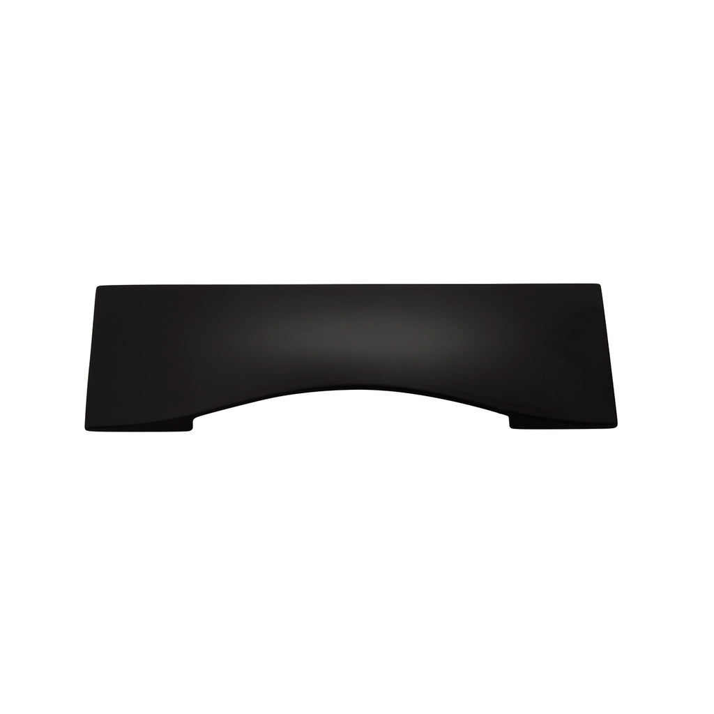 Emerge Collection Cup Pull 3-3/4 Inch (96mm) Center to Center Matte Black Finish