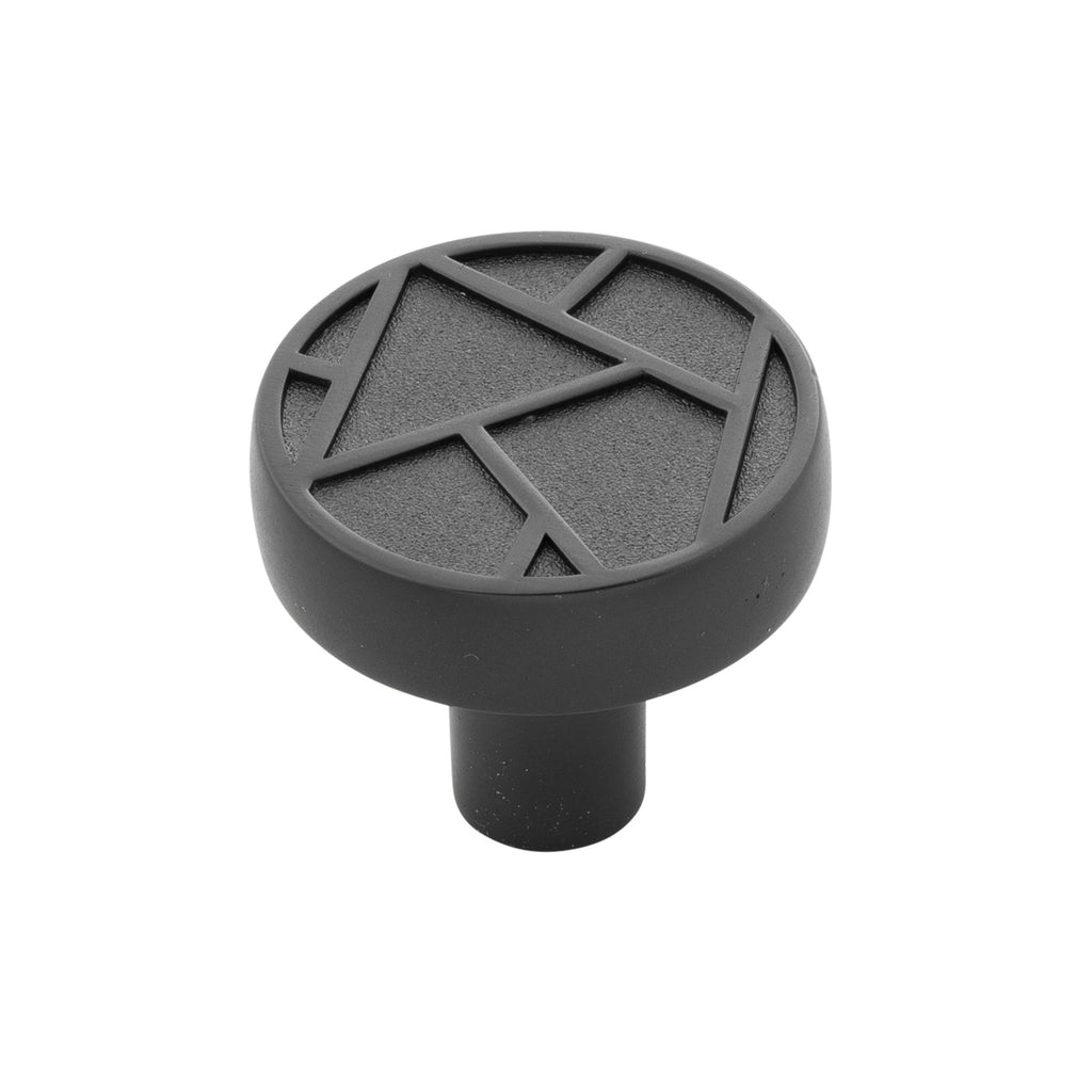 Cullet Collection Knob 1-3/8 Inch Diameter Black Mist Finish