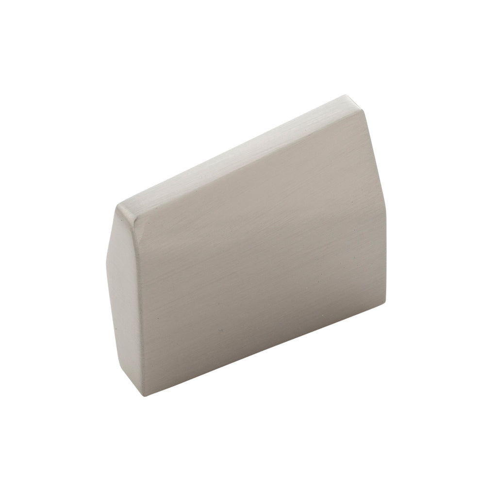 Veer Collection Knob 1 Inch Center to Center Satin Nickel Finish