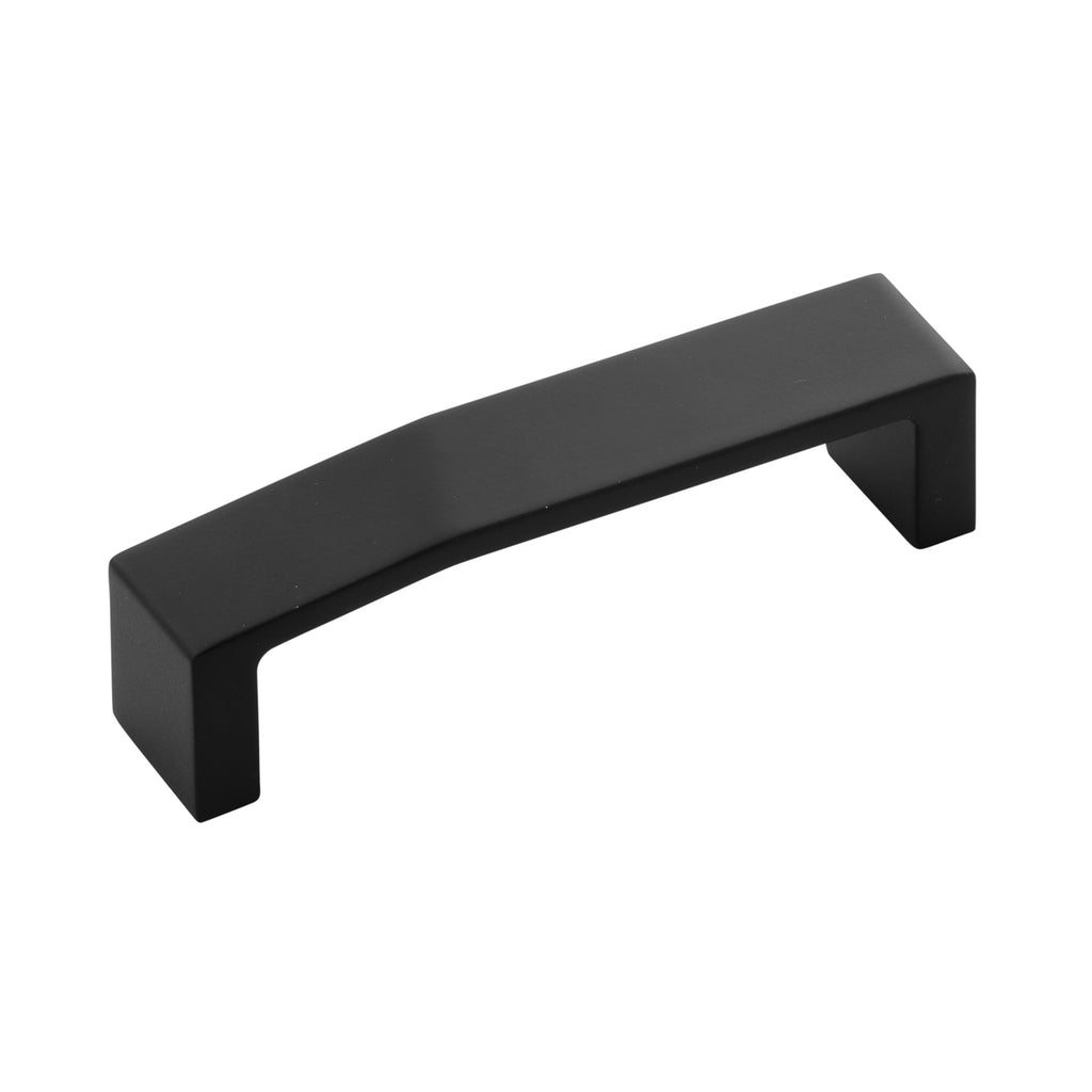 Veer Collection Pull 3-3/4 Inch (96mm) Center to Center Matte Black Finish