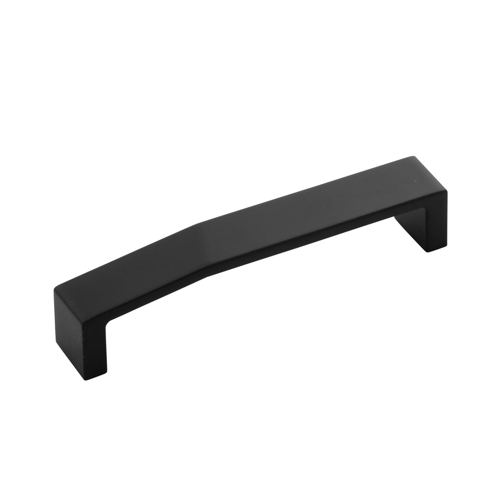 Veer Collection Pull 5-1/16 Inch (128mm) Center to Center Matte Black Finish