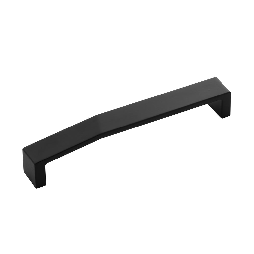 Veer Collection Pull 6-5/16 Inch (160mm) Center to Center Matte Black Finish