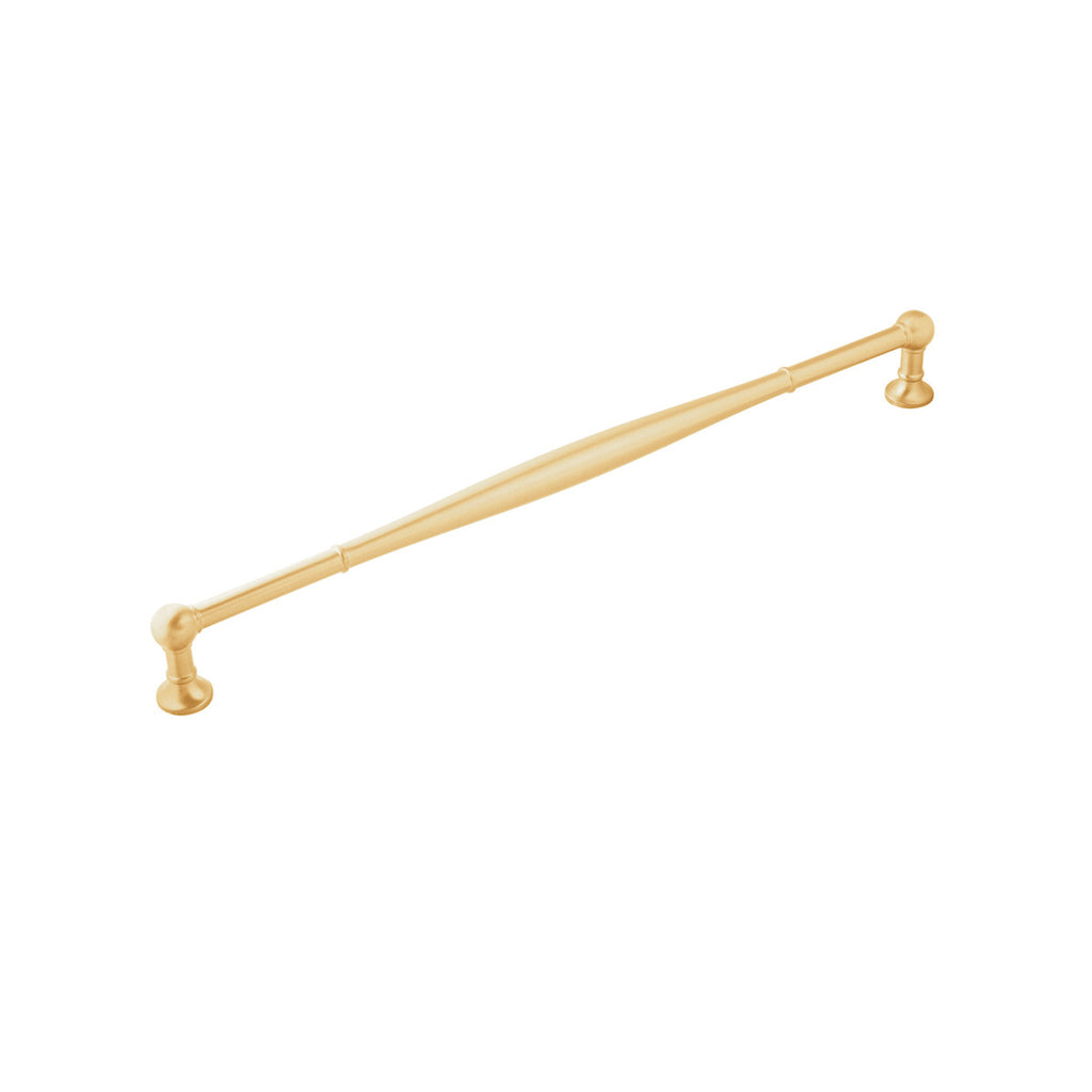Fuller Collection Appliance Pull 18 Inch Center to Center Brushed Golden Brass Finish