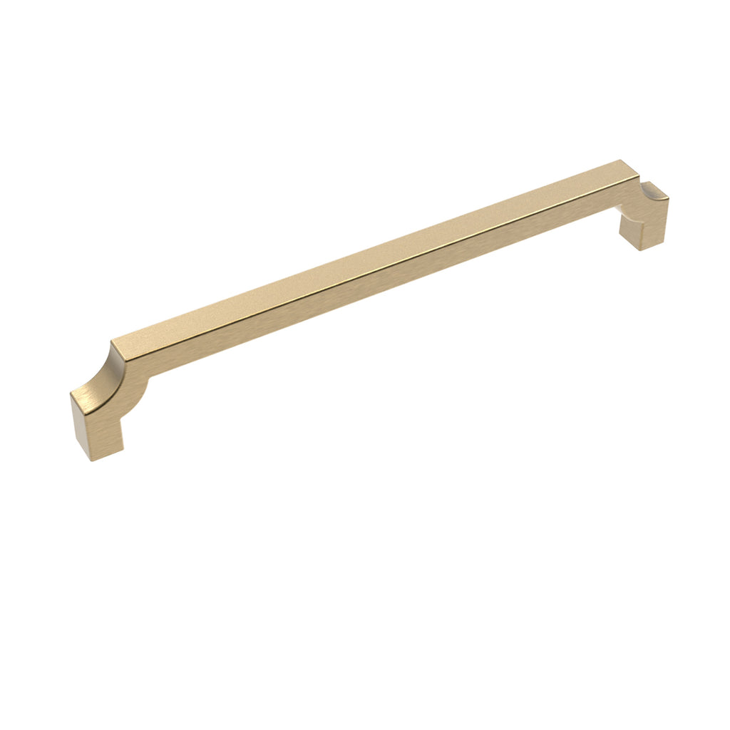 Monarch Collection Appliance Pull 12 Inch Center to Center Brushed Golden Brass Finish