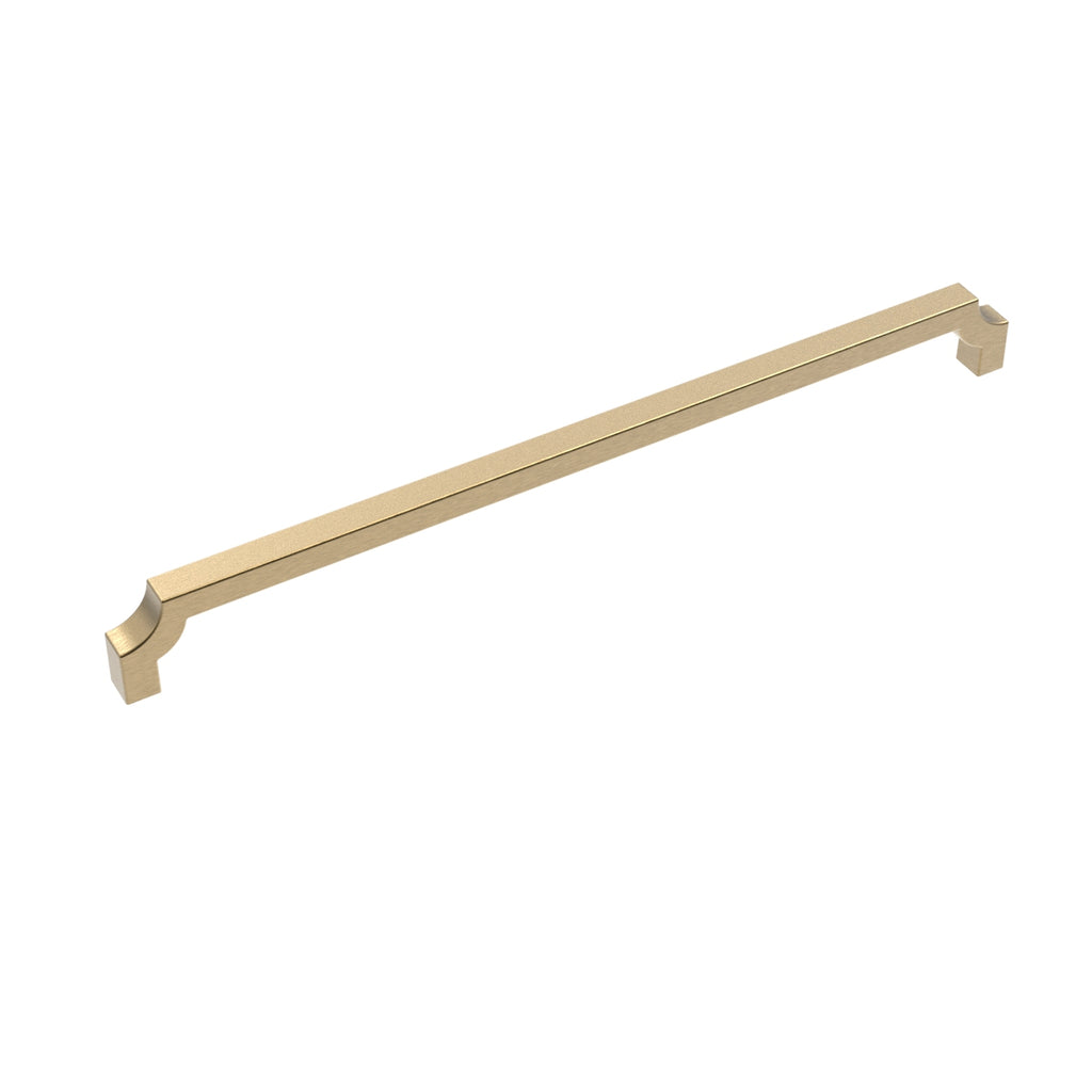 Monarch Collection Appliance Pull 18 Inch Center to Center Brushed Golden Brass Finish