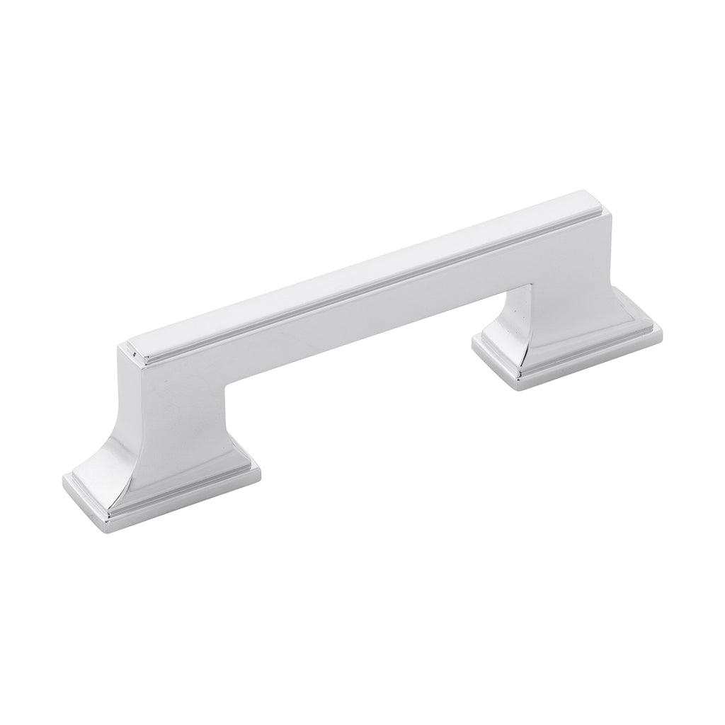 Brownstone Collection Pull 3 Inch & 3-3/4 Inch (96mm) Center to Center Chrome Finish