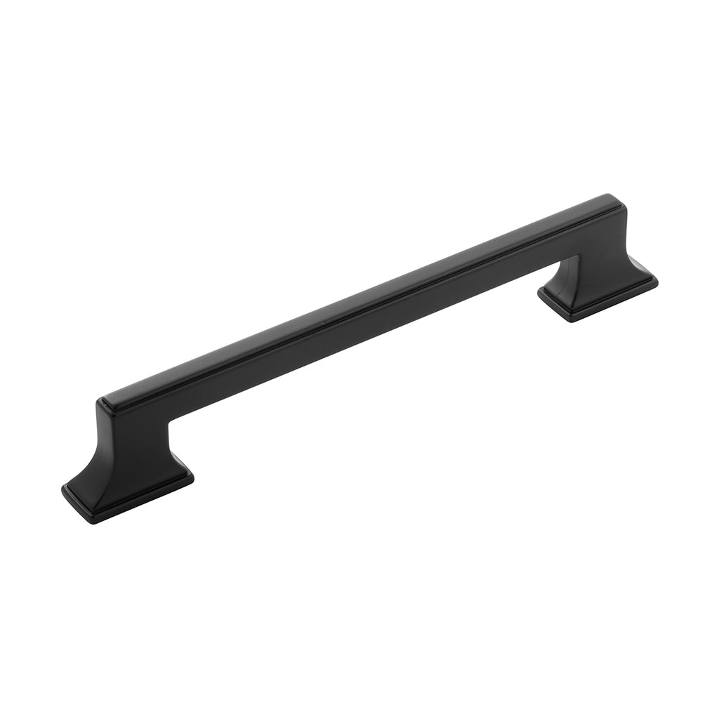 Brownstone Collection Pull 6-5/16 Inch (160mm) Center to Center Matte Black Finish