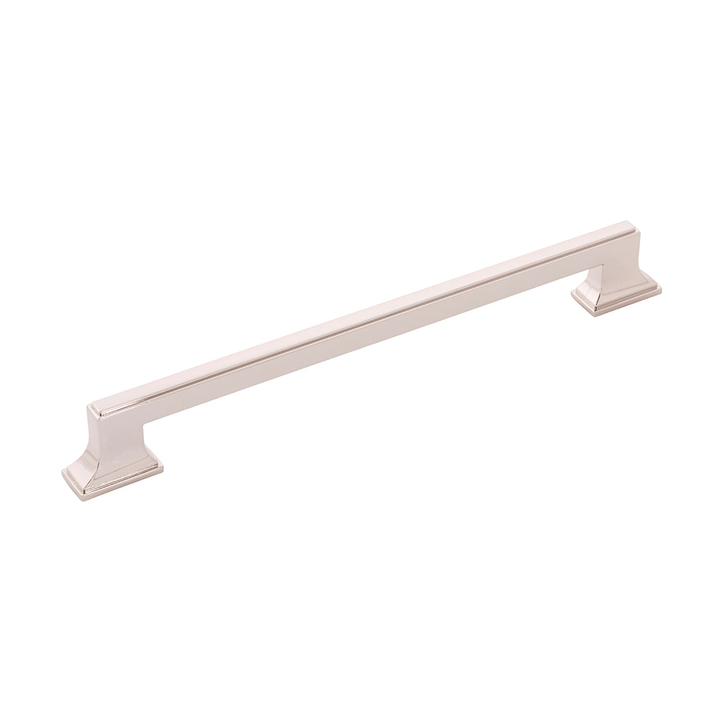 Brownstone Collection Pull 8-13/16 Inch (224mm) Center to Center Polished Nickel Finish