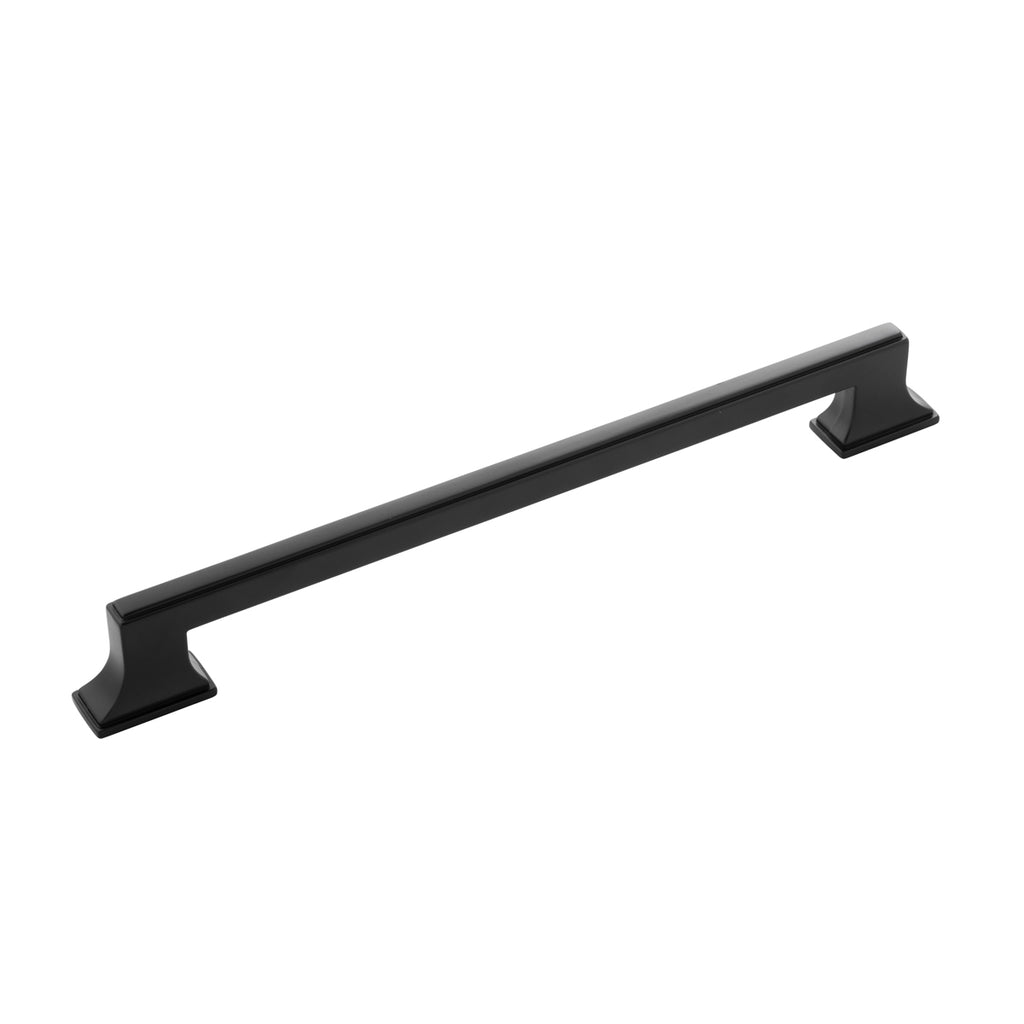 Brownstone Collection Pull 8-13/16 Inch (224mm) Center to Center Matte Black Finish