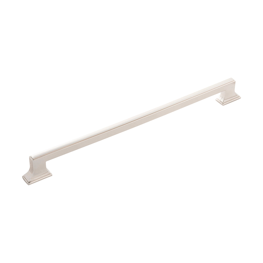 Brownstone Collection Pull 12 Inch Center to Center Polished Nickel Finish