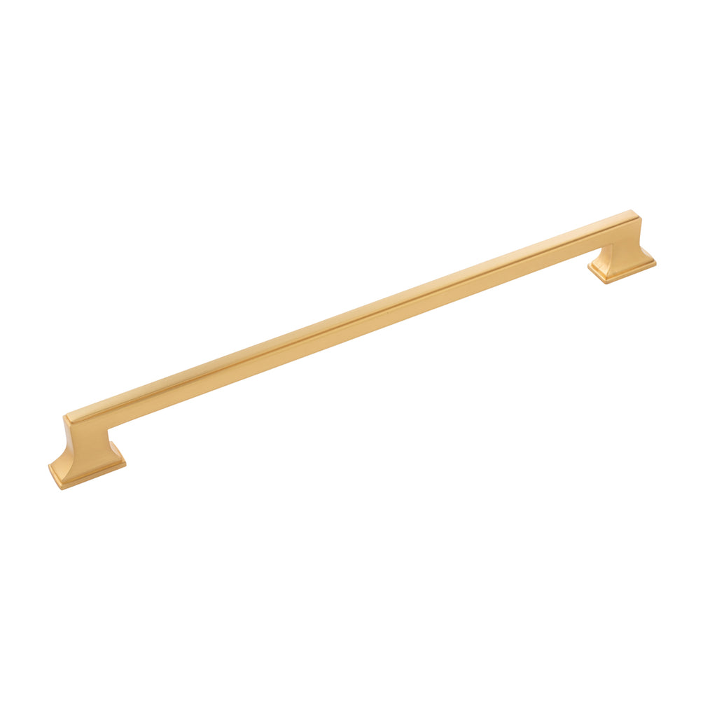Brownstone Collection Pull 12 Inch Center to Center Brushed Golden Brass Finish