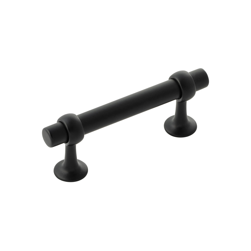 Ostia Collection Pull 3 Inch Center to Center Matte Black Finish
