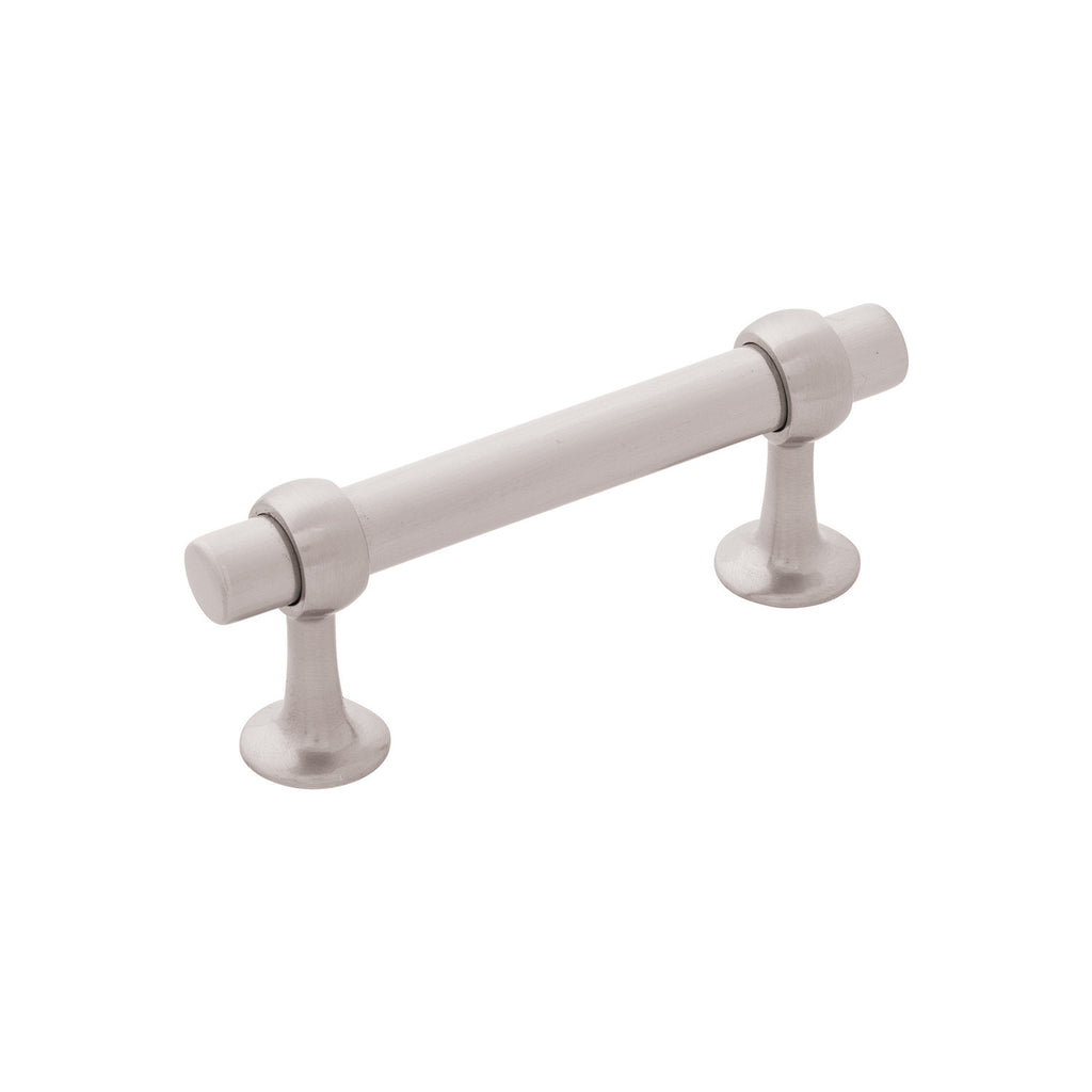 Ostia Collection Pull 3 Inch Center to Center Satin Nickel Finish