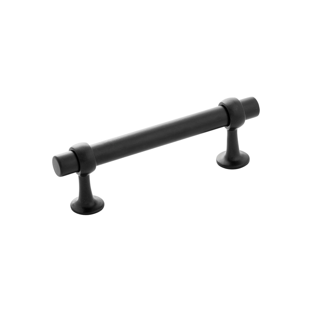 Ostia Collection Pull 3-3/4 Inch (96mm) Center to Center Matte Black Finish
