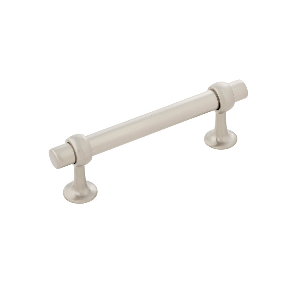 Ostia Collection Pull 3-3/4 Inch (96mm) Center to Center Satin Nickel Finish