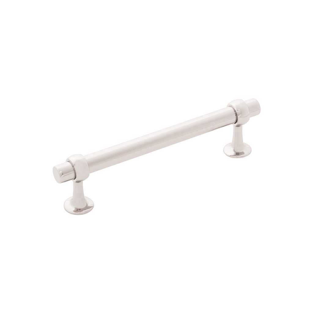 Ostia Collection Pull 5-1/16 Inch (128mm) Center to Center Polished Nickel Finish