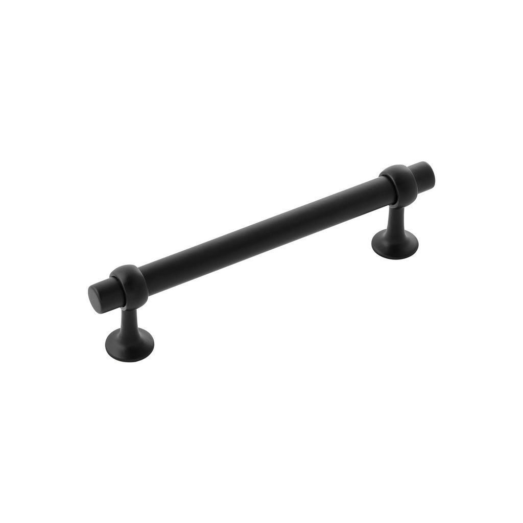 Ostia Collection Pull 5-1/16 Inch (128mm) Center to Center Matte Black Finish
