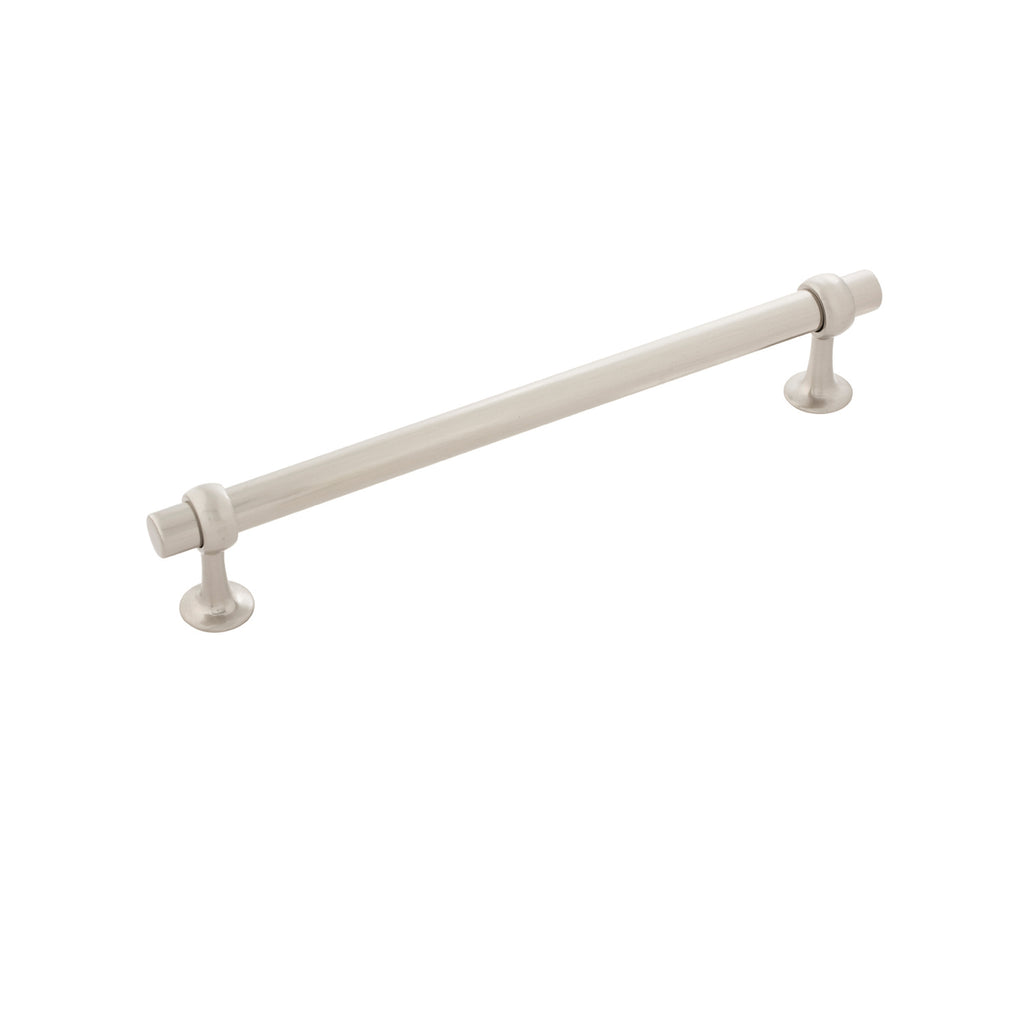 Ostia Collection Pull 7-9/16 Inch (192mm) Center to Center Satin Nickel Finish
