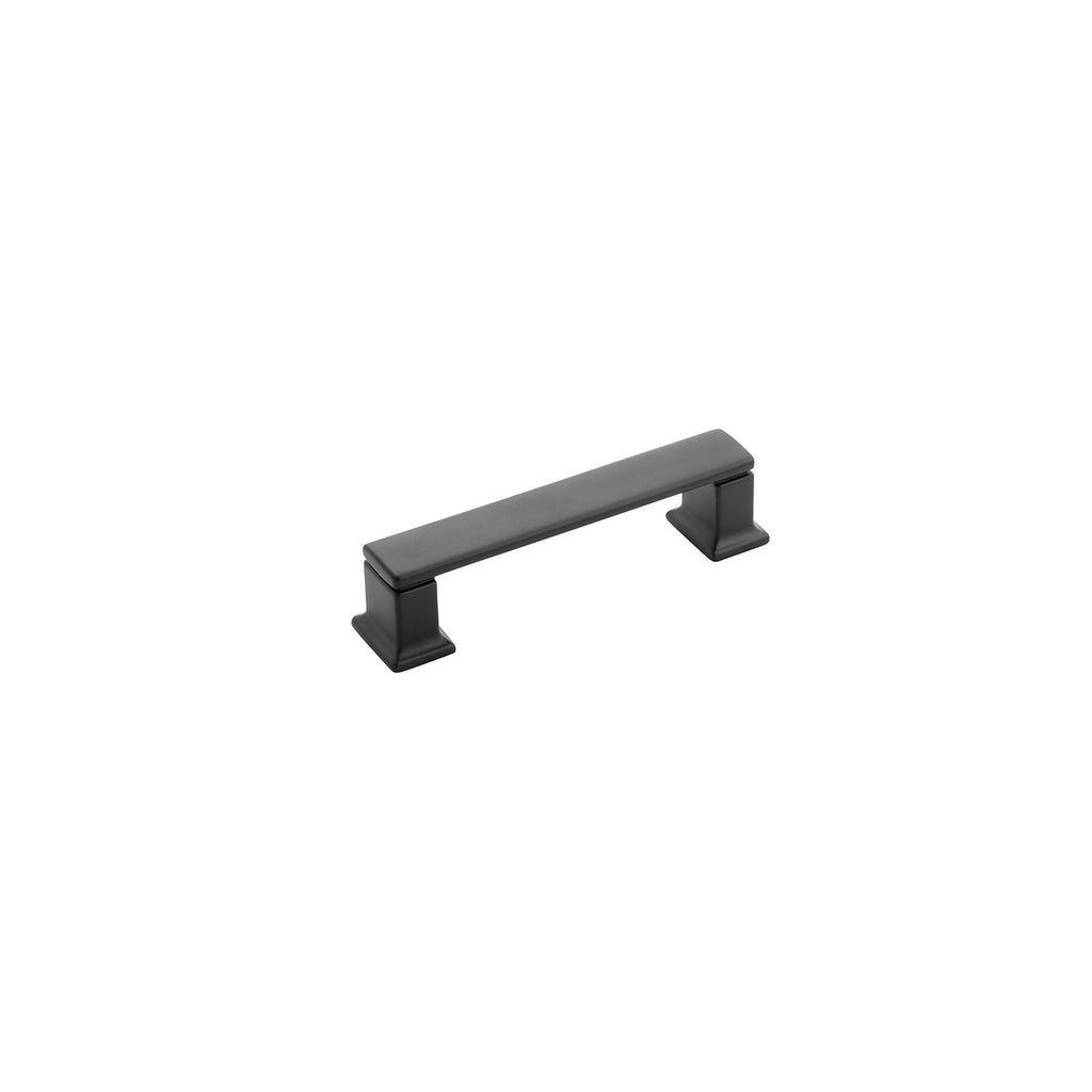 Cambridge Collection Pull 3-3/4 Inch (96mm) Center to Center Matte Black Finish