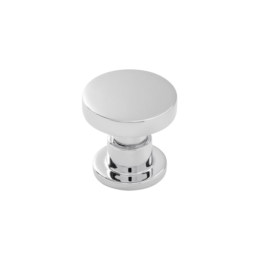 Urbane Collection Knob 1-1/4 Inch Diameter Chrome Finish