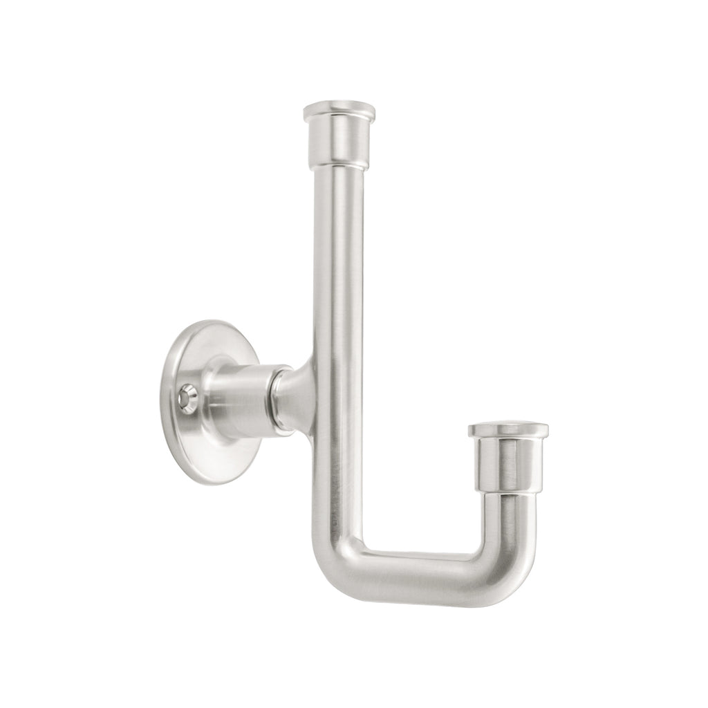 Urbane Collection Hook 1-1/4 Inch Center to Center Satin Nickel Finish