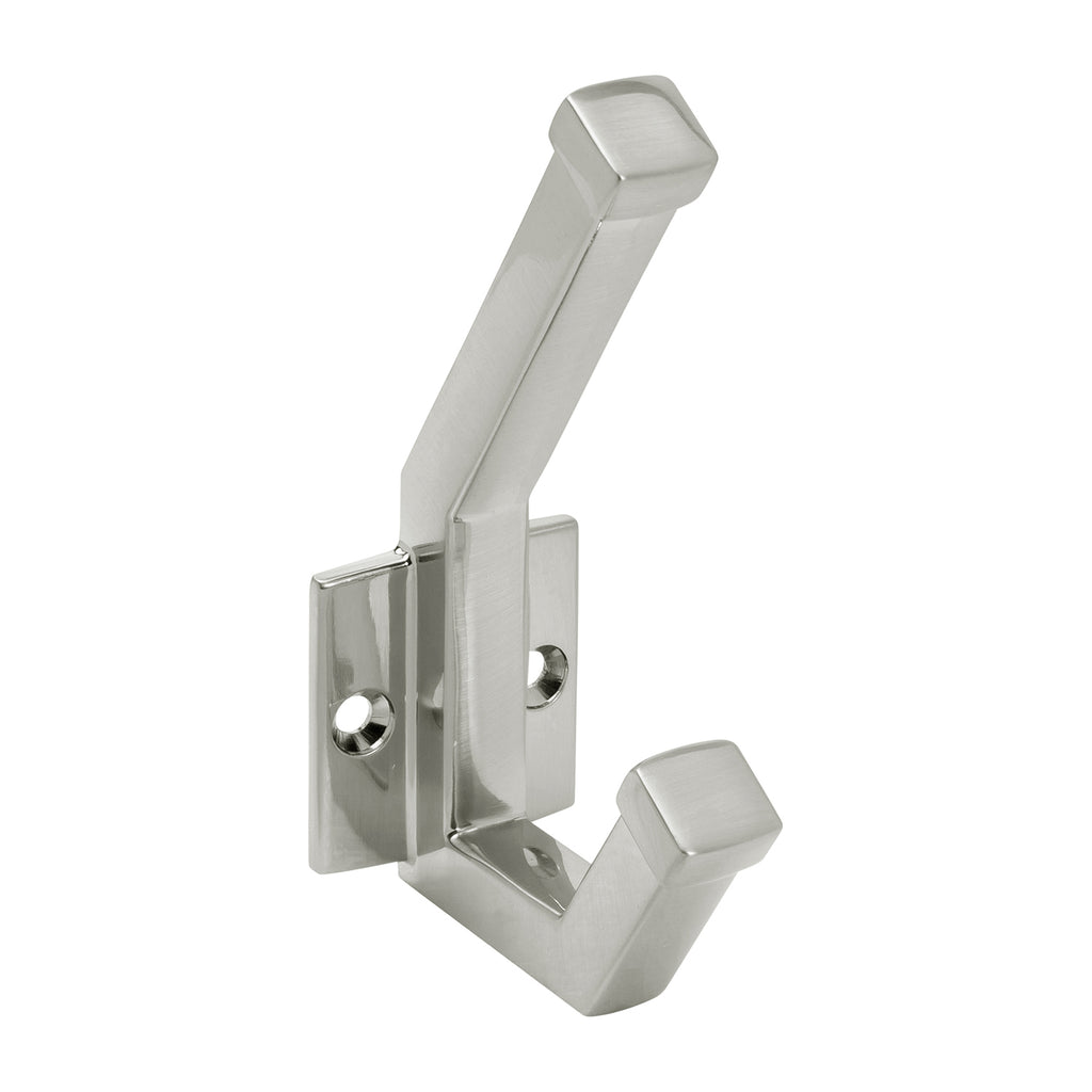 Coventry Collection Hook 1 Inch Center to Center Satin Nickel Finish