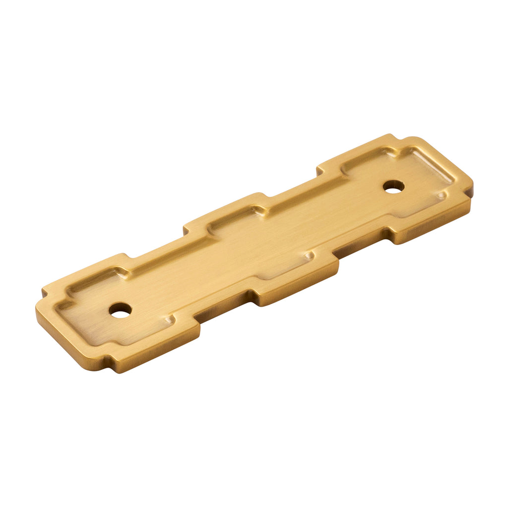 Coventry Collection Pull Backplate 3 Inch Center to Center Brushed Golden Brass Finish
