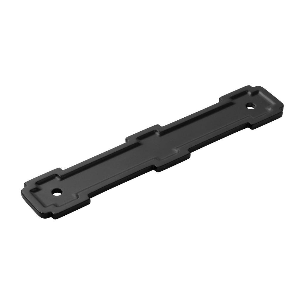 Coventry Collection Pull Backplate 5-1/16 Inch (128mm) Center to Center Matte Black Finish