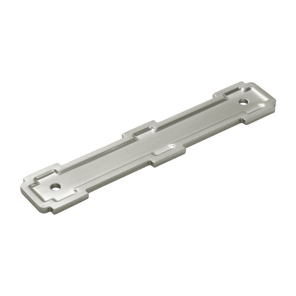 Coventry Collection Pull Backplate 5-1/16 Inch (128mm) Center to Center Satin Nickel Finish