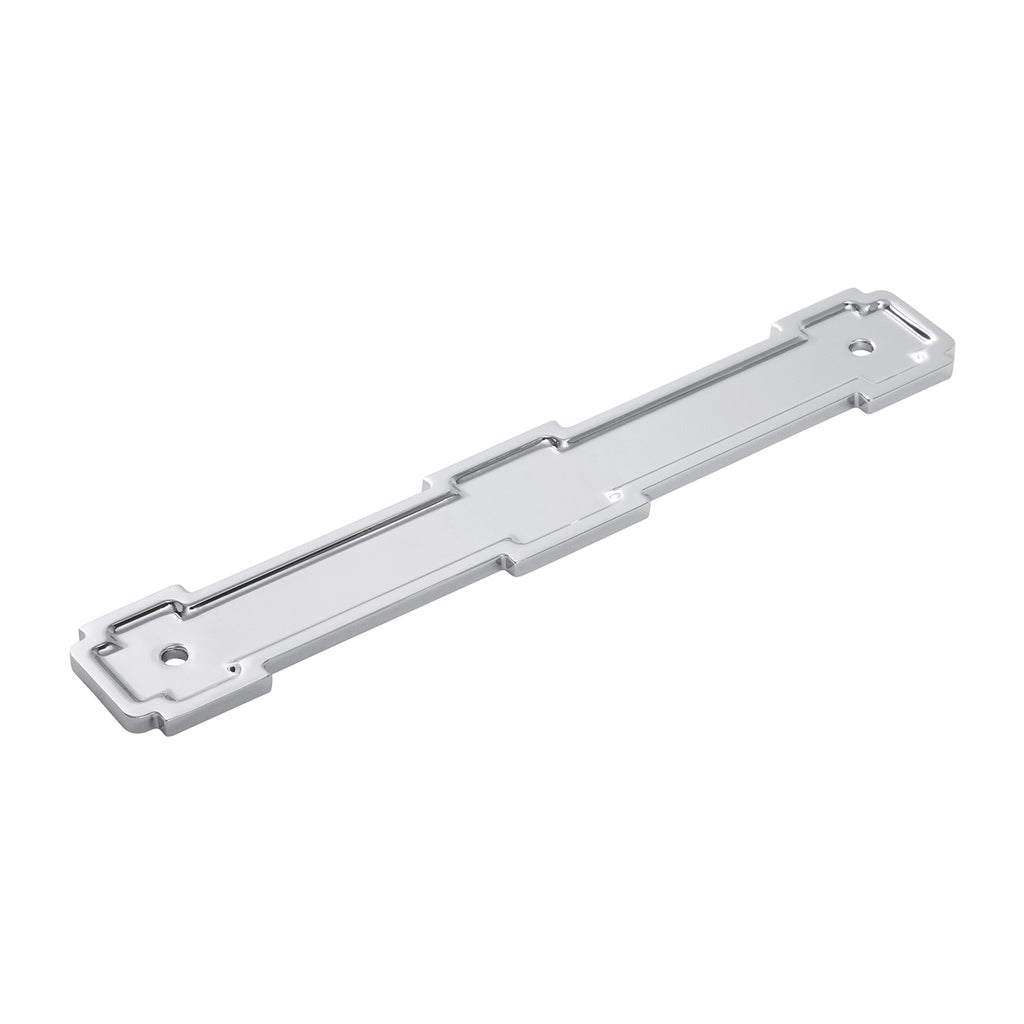 Coventry Collection Pull Backplate 6-5/16 Inch (160mm) Center to Center Chrome Finish