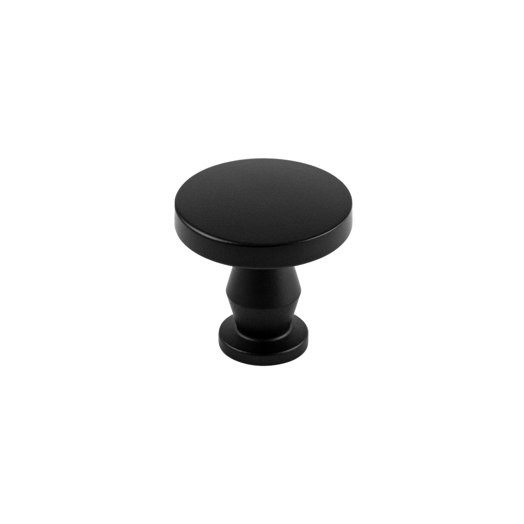 Anders Collection Knob 1-1/4 Inch Diameter Matte Black Finish