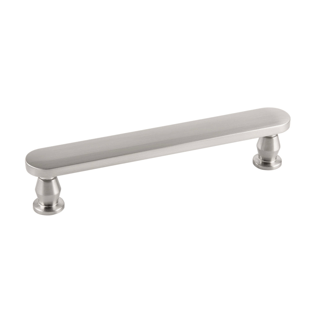 Anders Collection Pull 5-1/16 Inch (128mm) Center to Center Satin Nickel Finish