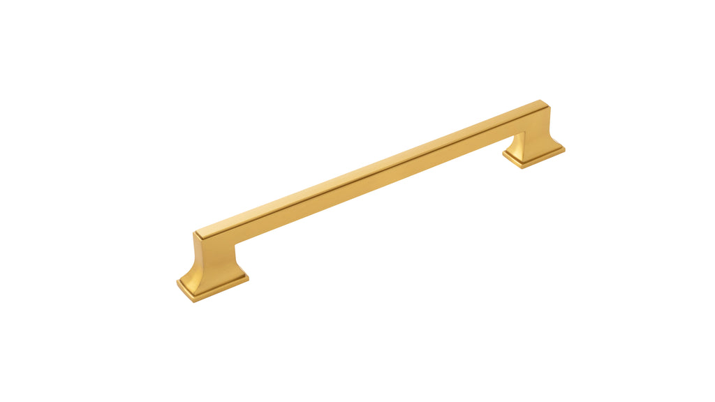 Brownstone Collection Appliance Pull 12 Inch Center to Center Brushed Golden Brass Finish