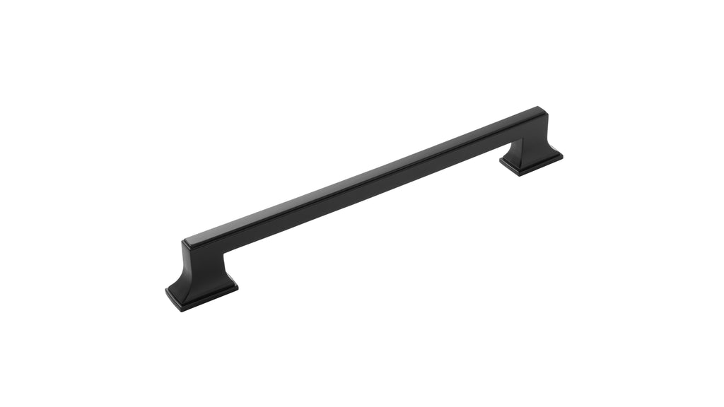 Brownstone Collection Appliance Pull 12 Inch Center to Center Matte Black Finish