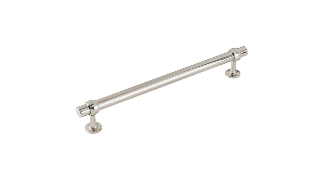 Ostia Collection Appliance Pull 12 Inch Center to Center Polished Nickel Finish
