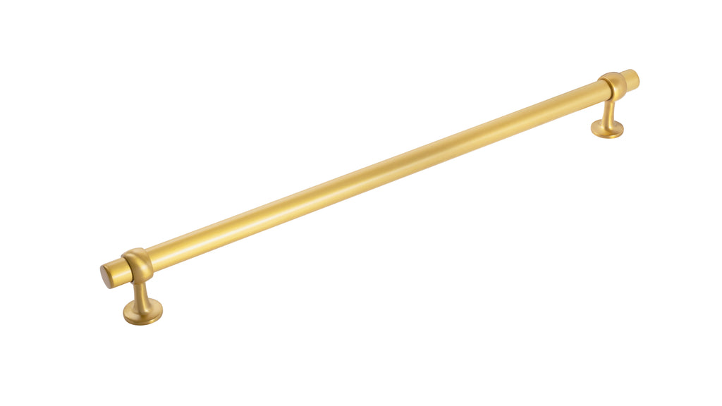 Ostia Collection Appliance Pull 18 Inch Center to Center Brushed Golden Brass Finish