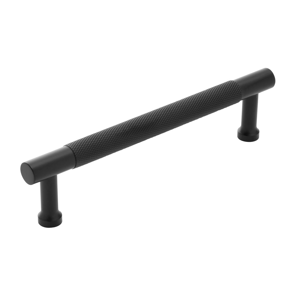 Verge Collection Pull 5-1/16 Inch (128mm) Center to Center Matte Black Finish