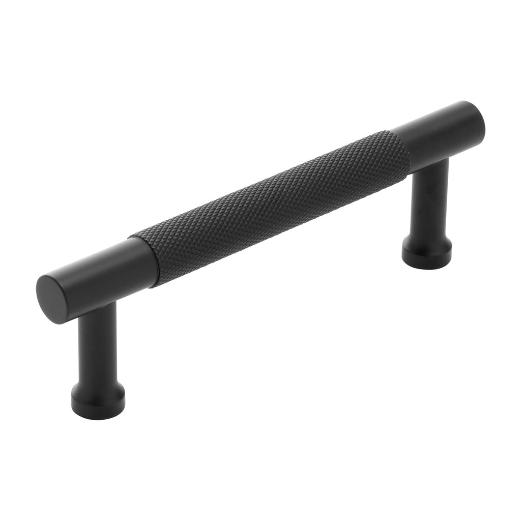 Verge Collection Pull 3-3/4 Inch (96mm) Center to Center Matte Black Finish