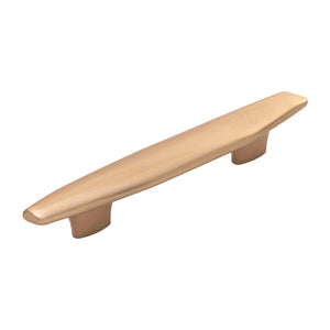 Pebble Collection Pull 3-3/4 Inch (96mm) & 5-1/16 Inch (128mm) Center to Center Champagne Bronze Finish
