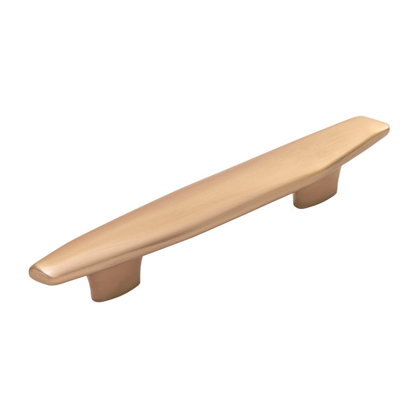 Pebble Collection Pull 3-3/4 Inch (96mm) & 5-1/16 Inch (128mm) Center to Center Champagne Bronze Finish