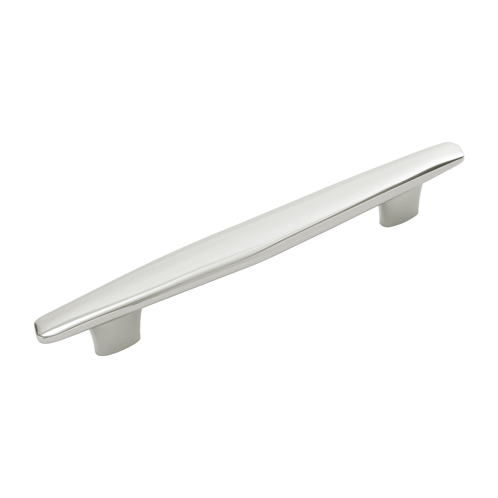 Pebble Collection Pull 6-5/16 Inch (160mm) & 7-9/16 Inch (192mm) Center to Center Polished Nickel Finish