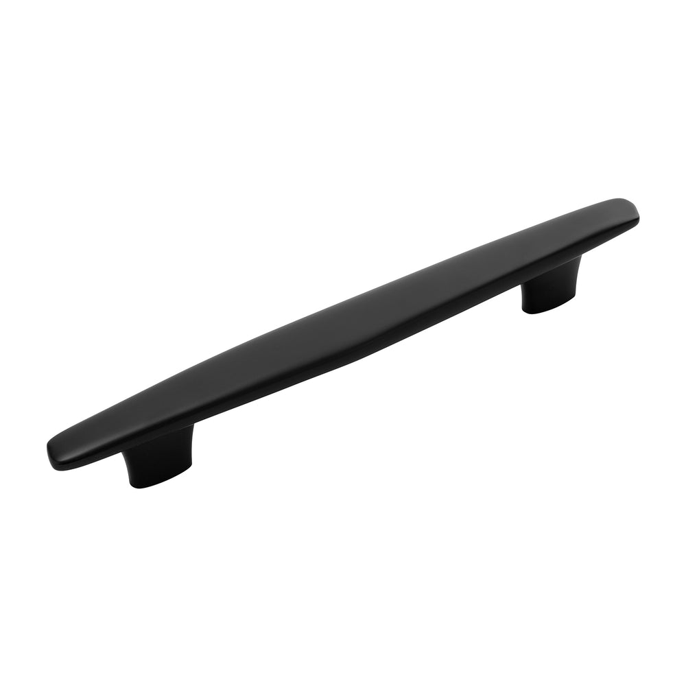 Pebble Collection Pull 6-5/16 Inch (160mm) & 7-9/16 Inch (192mm) Center to Center Matte Black Finish
