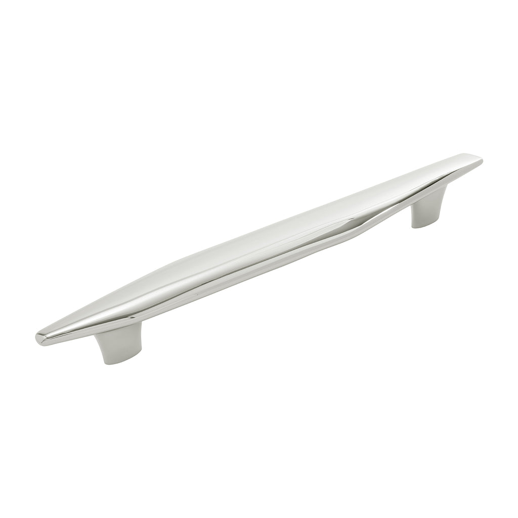 Pebble Collection Appliance Pull 12 Inch Center to Center Polished Nickel Finish